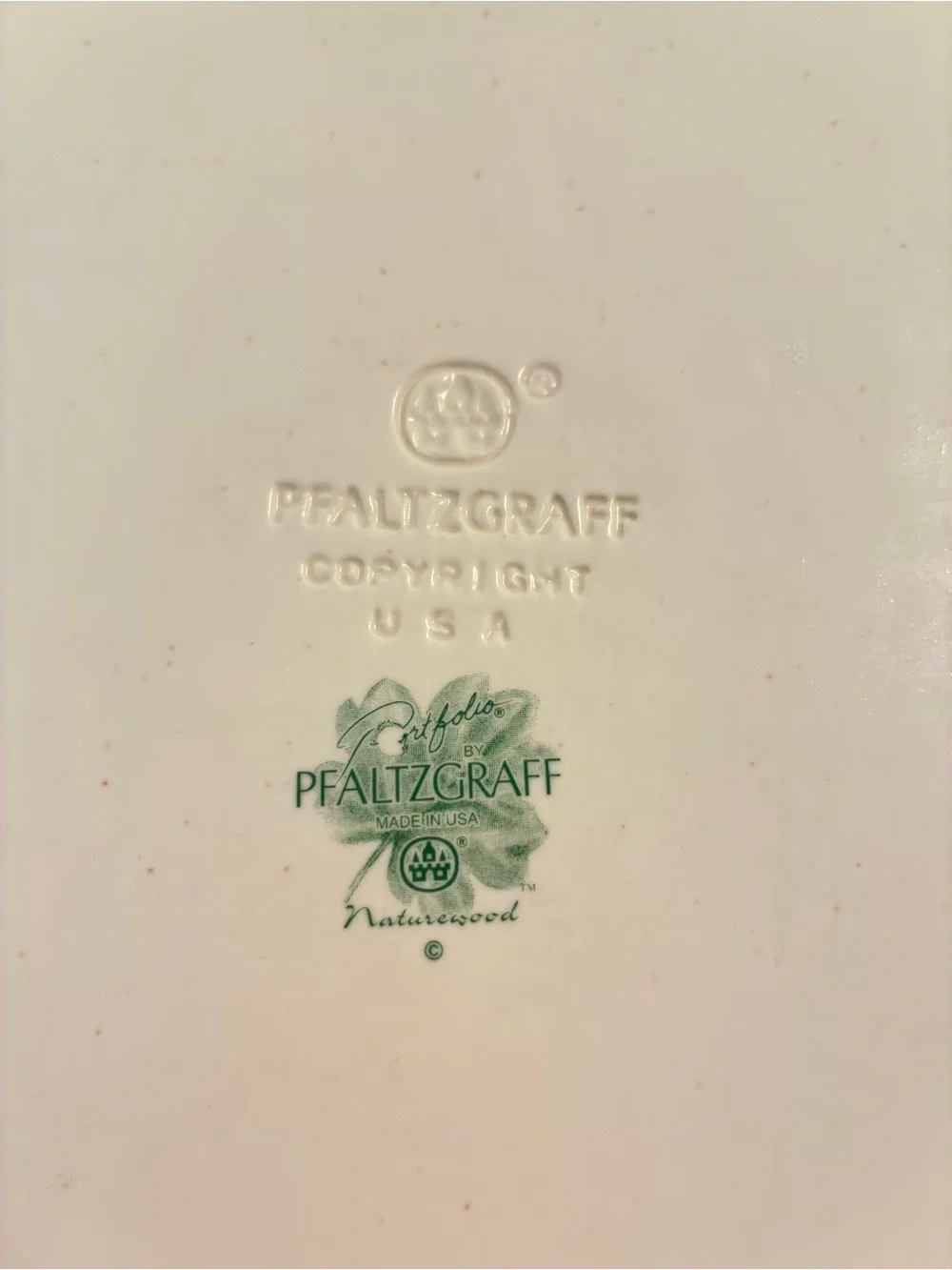 Pfaltzgraff Naturewood #501 Large Stoneware Canister With Lid